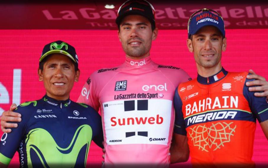 Giro d'Italia 100. Vince Dumoulin, Quintana 2° e Nibali 3°